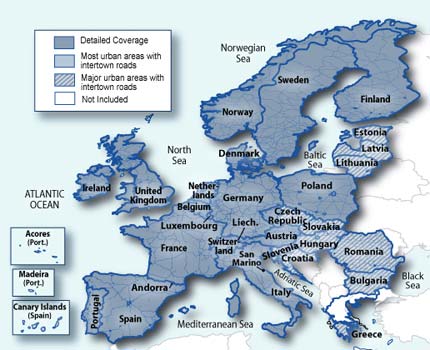 GPS карты Garmin City Navigator NT Europe
